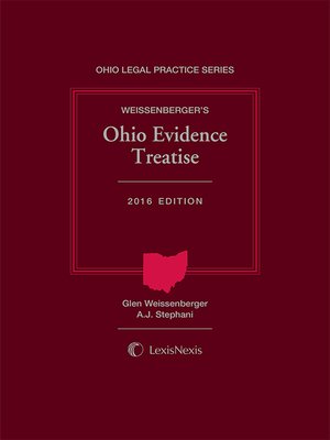 cover image of Weissenberger's Ohio Evidence Treatise